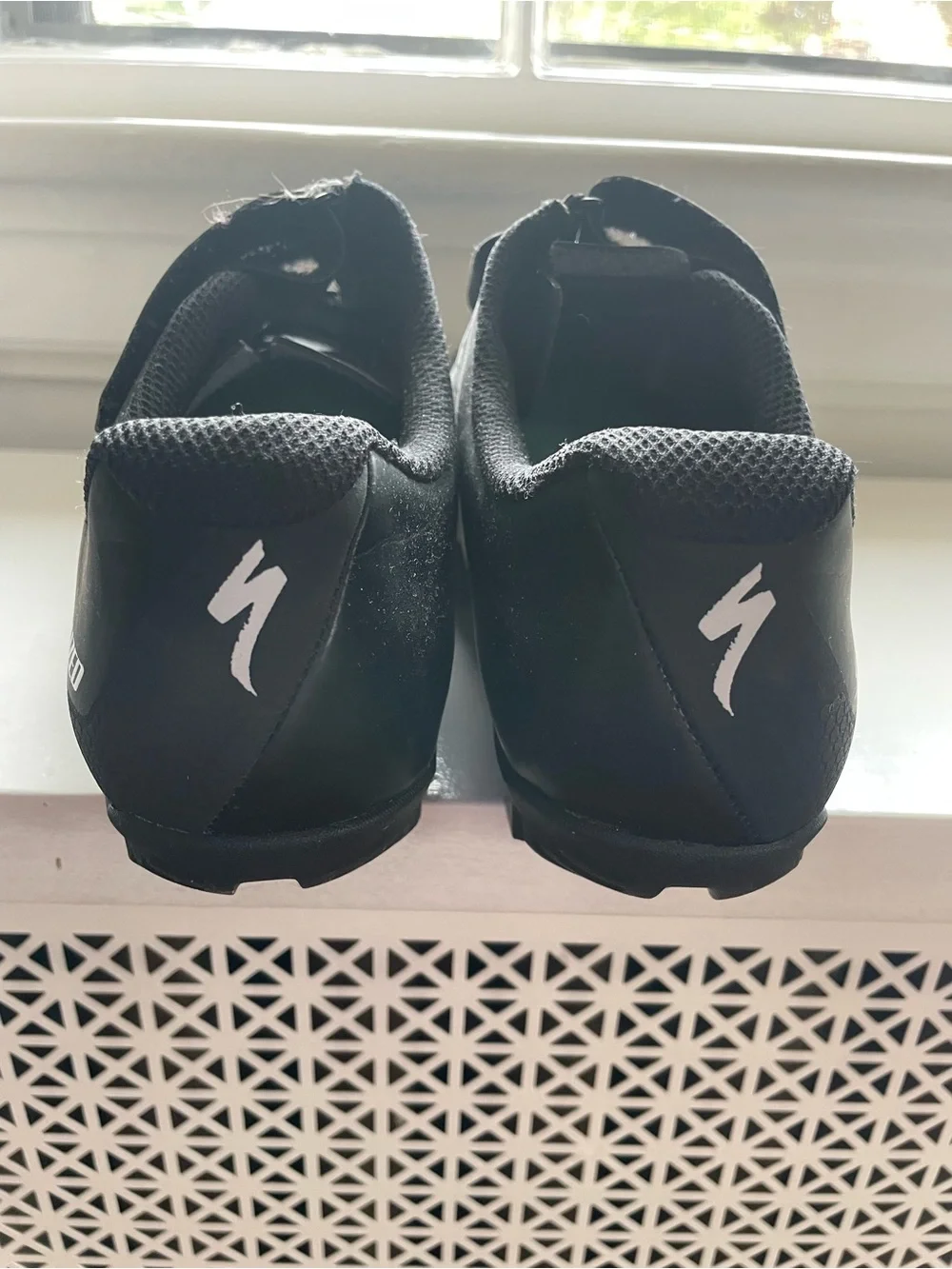 Specialized Black Women's Cycling Shoes with Triple Velcro Straps
